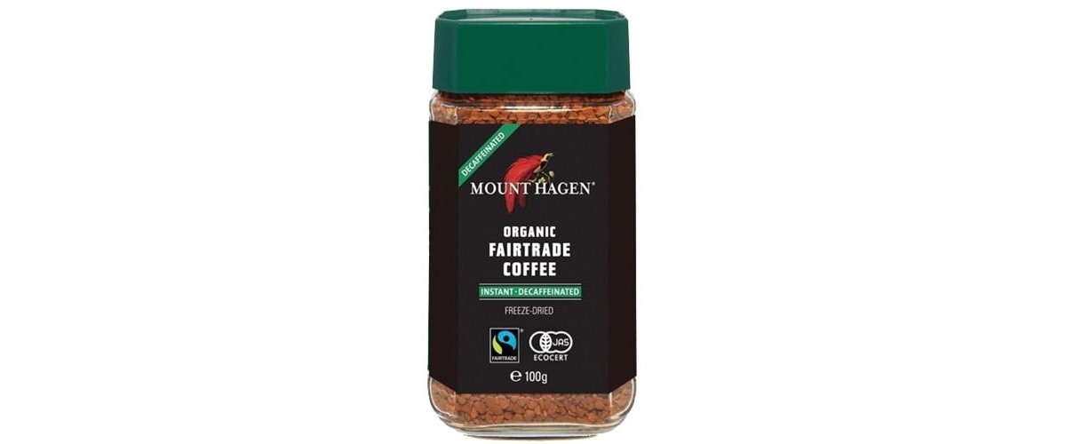 Mount Hagen Organic Decaffeinated Instant Coffee (Pack of 2)