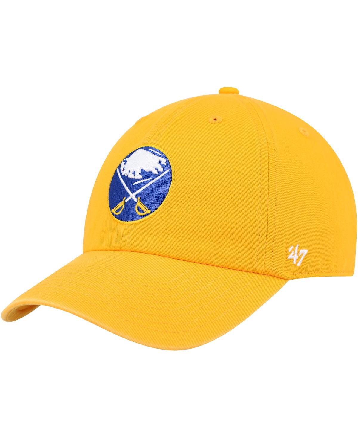 47 Brand Men's ' Gold Buffalo Sabres Clean Up Adjustable Hat