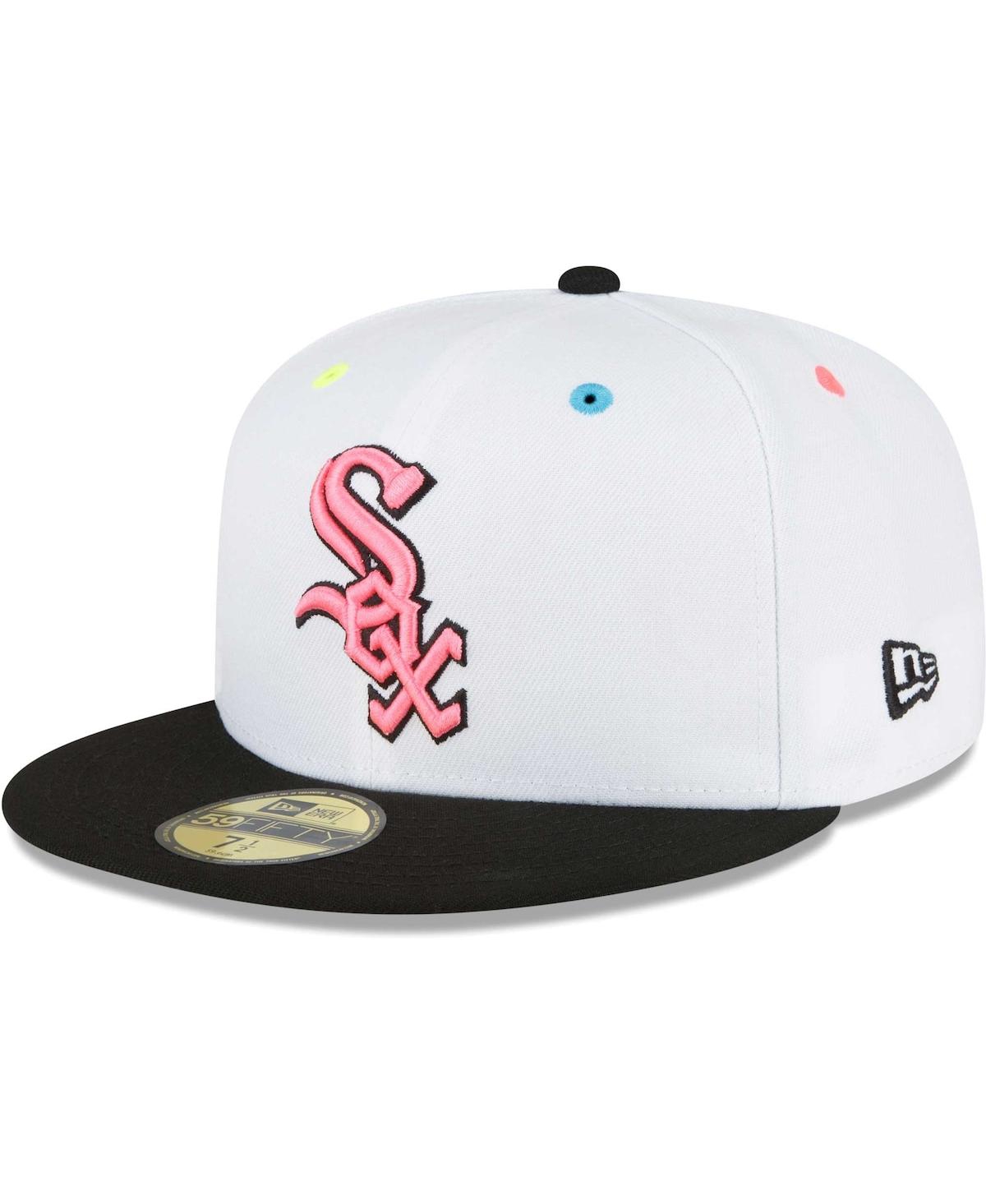 Shop New Era Men's  White Chicago White Sox Neon Eye 59fifty Fitted Hat