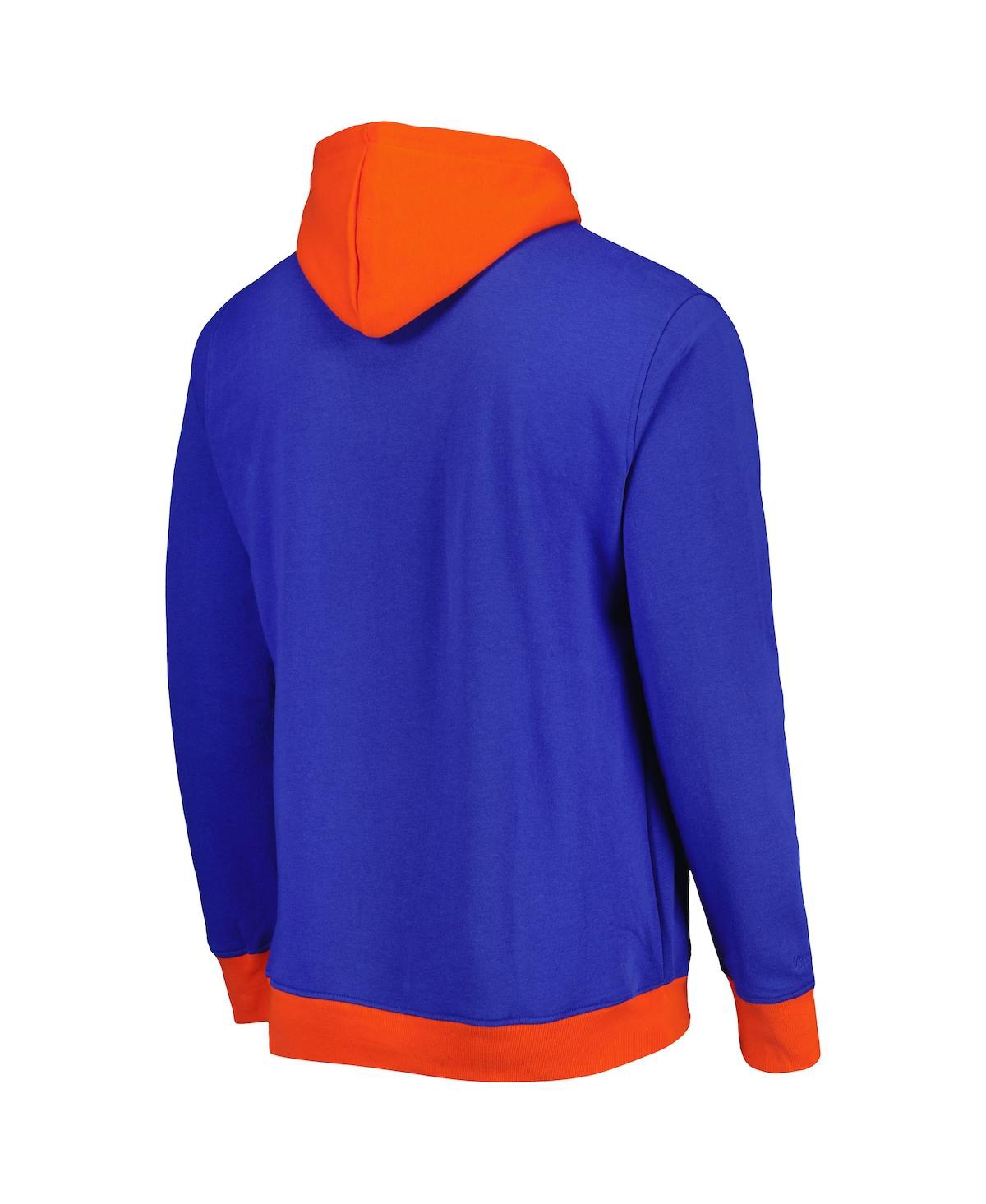 Mitchell & Ness Men's  Royal Denver Broncos Big Face 5.0 Pullover Hoodie In Royal