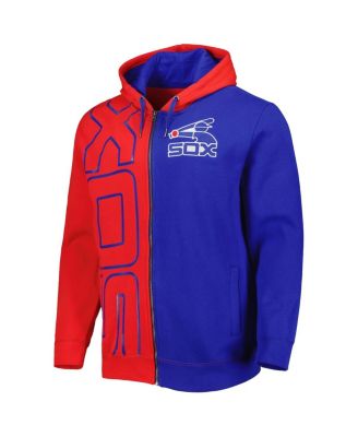 Men's Red, Navy Chicago White Sox Fleece Full-Zip Hoodie