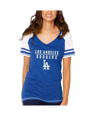 T-shirt Baseball Los Angeles Dodgers T-shirt Femme Dodgers Los Angeles Baseball - Col En V Strass/bling - Noir - Sport T-shirt Bling Sport Femme - Foto 5