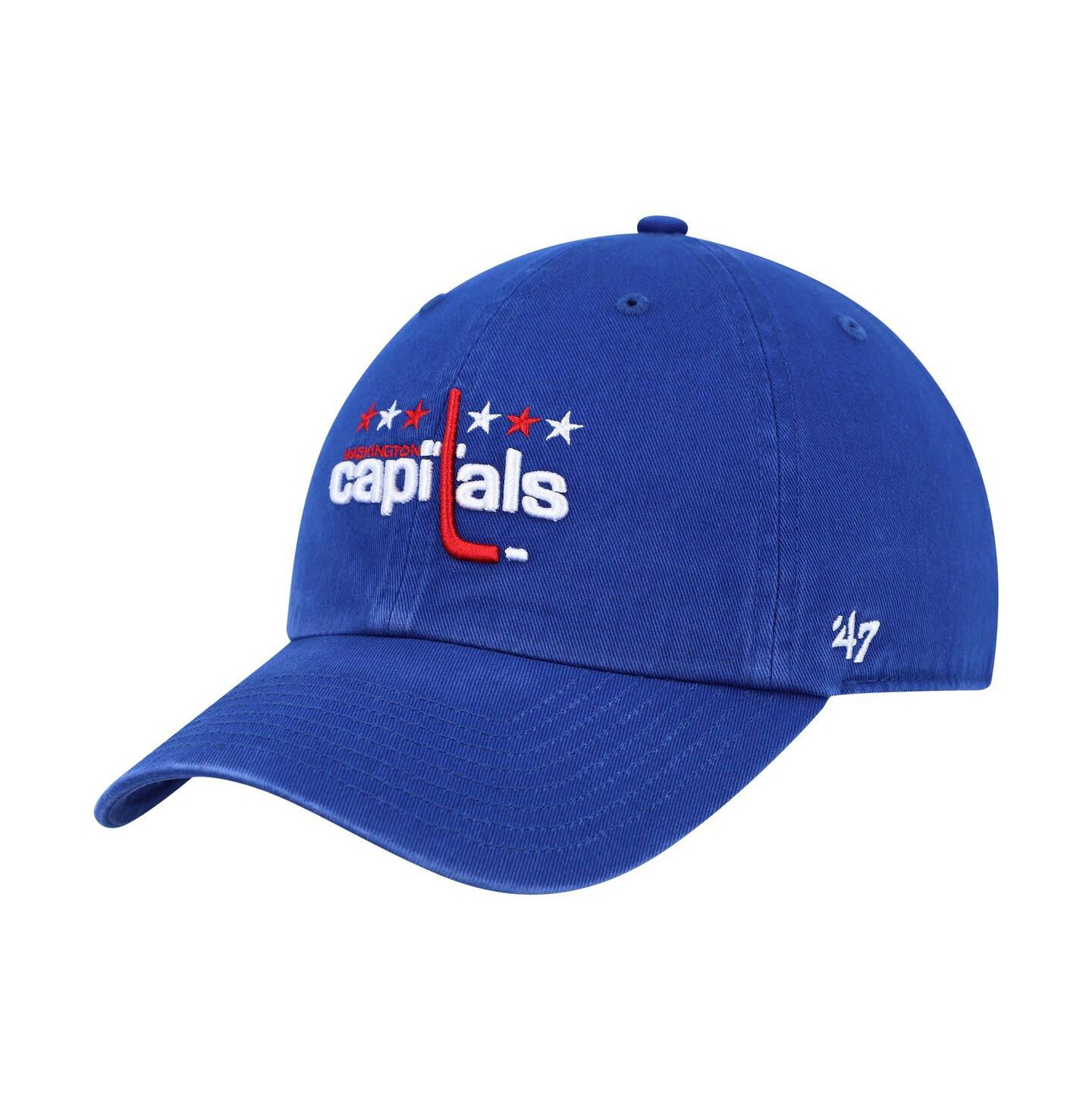 Мужская кепка '47 Brand Royal Washington Capitals Clean Up Adjustable Hat — фото 1