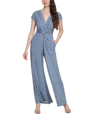 vince camuto tie front wide leg jumpsuit