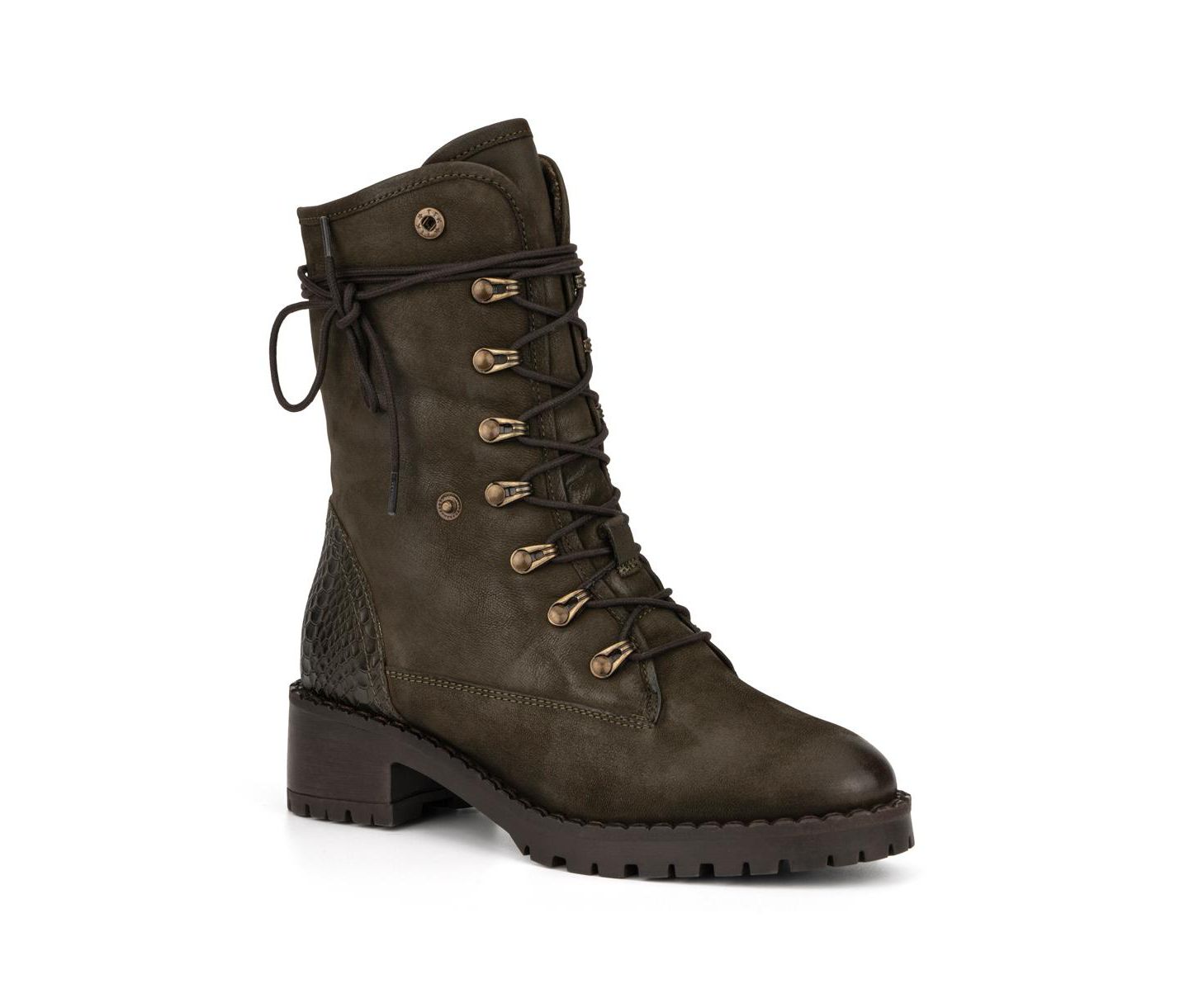 Женские ботинки Vintage Foundry Co Milan Boot, цвет: Армейский зелёный — фото 2