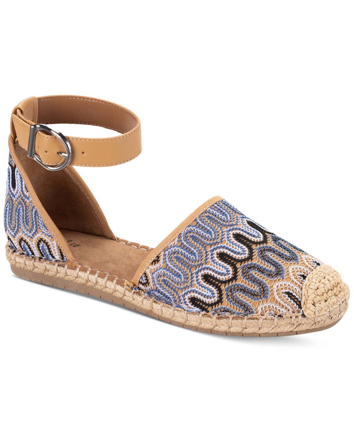 Style & Co Paminaa Flat Sandals, Created For Macys Women's Shoes In  Embroidered Print | ModeSens