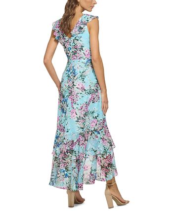 Floral Print High-Low Maxi Dress main image 0