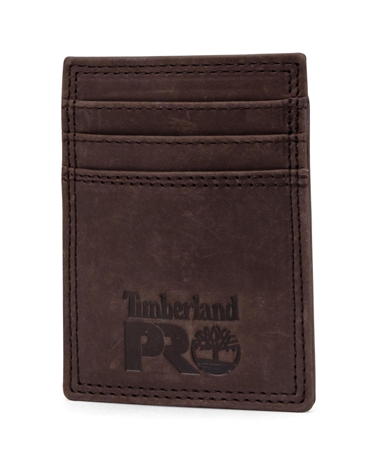 Мужской кошелёк Timberland Pullman Front Pocket Wallet, цвет: Тёмный коричневый — фото 1