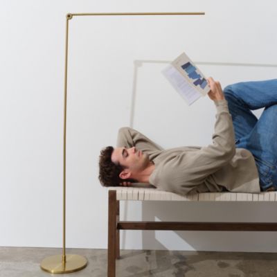 Libra Modern Minimalist LED Floor Lamp with Adjustable Color Temperature (54.5")