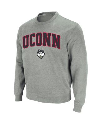Men's UConn Huskies Arch and Logo Crew Neck Sweatshirt