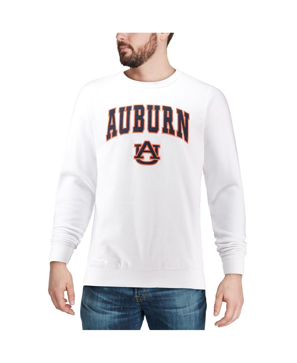 Colosseum Men's Auburn Tigers Arch And Logo Crew Neck Sweatshirt In Charcoal