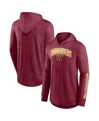 Men's Burgundy Washington Commanders Front Runner Pullover Hoodie