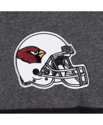 Men's Heather Charcoal, Cardinal Arizona Cardinals Extreme Pullover Hoodie