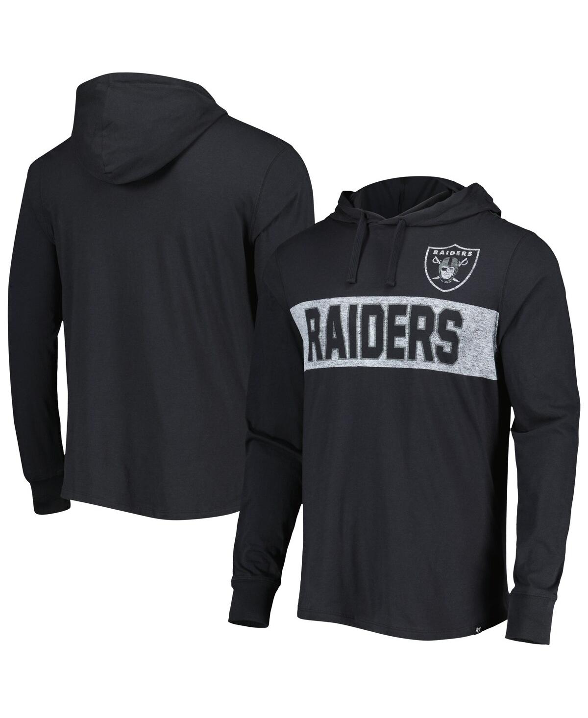 Men's '47 BrandLas Vegas Raiders Field Franklin Pullover Hoodie - Black