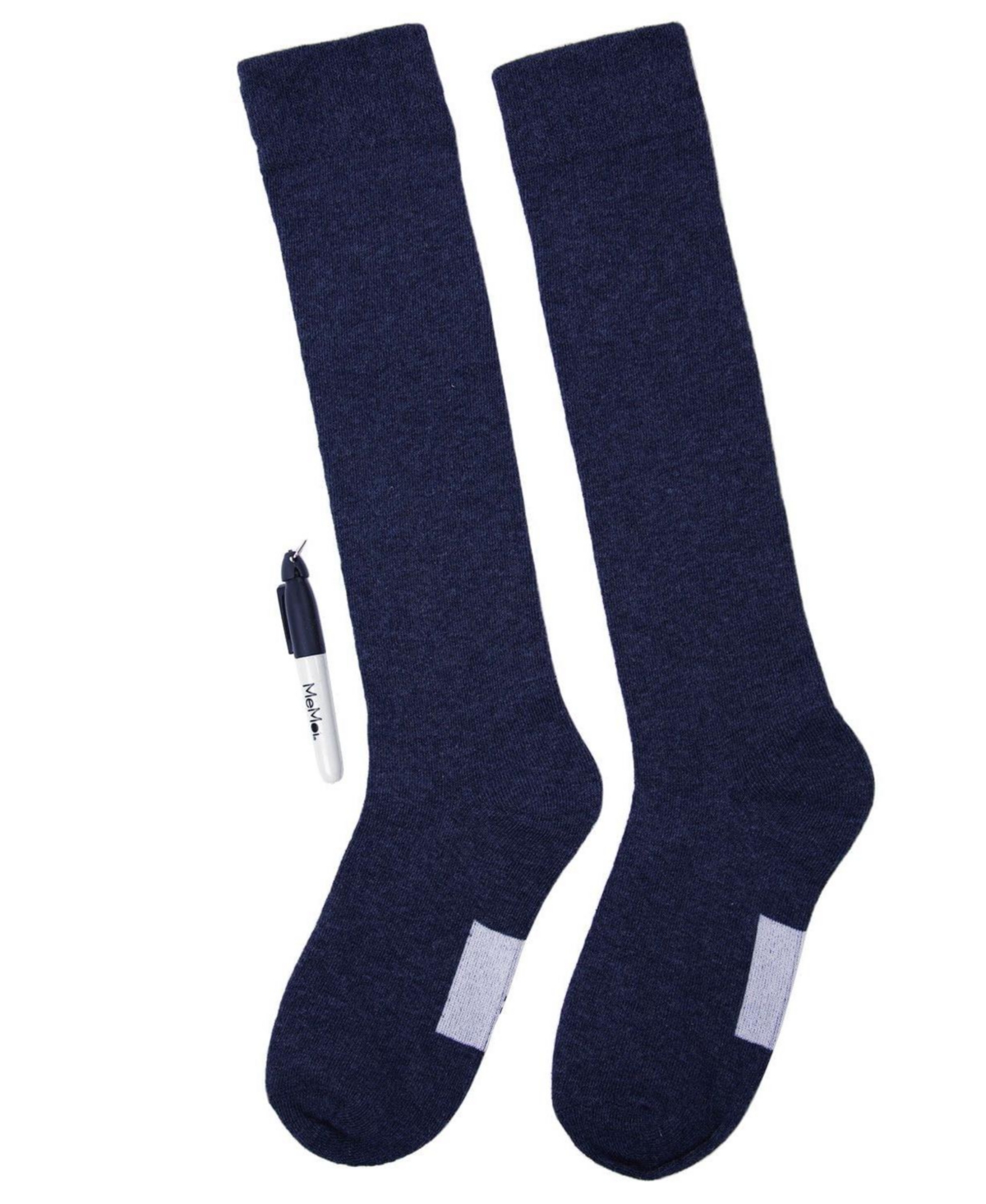 MeMoi Girls 3 Pairs Write On Camp Cotton Blend Knee High Socks