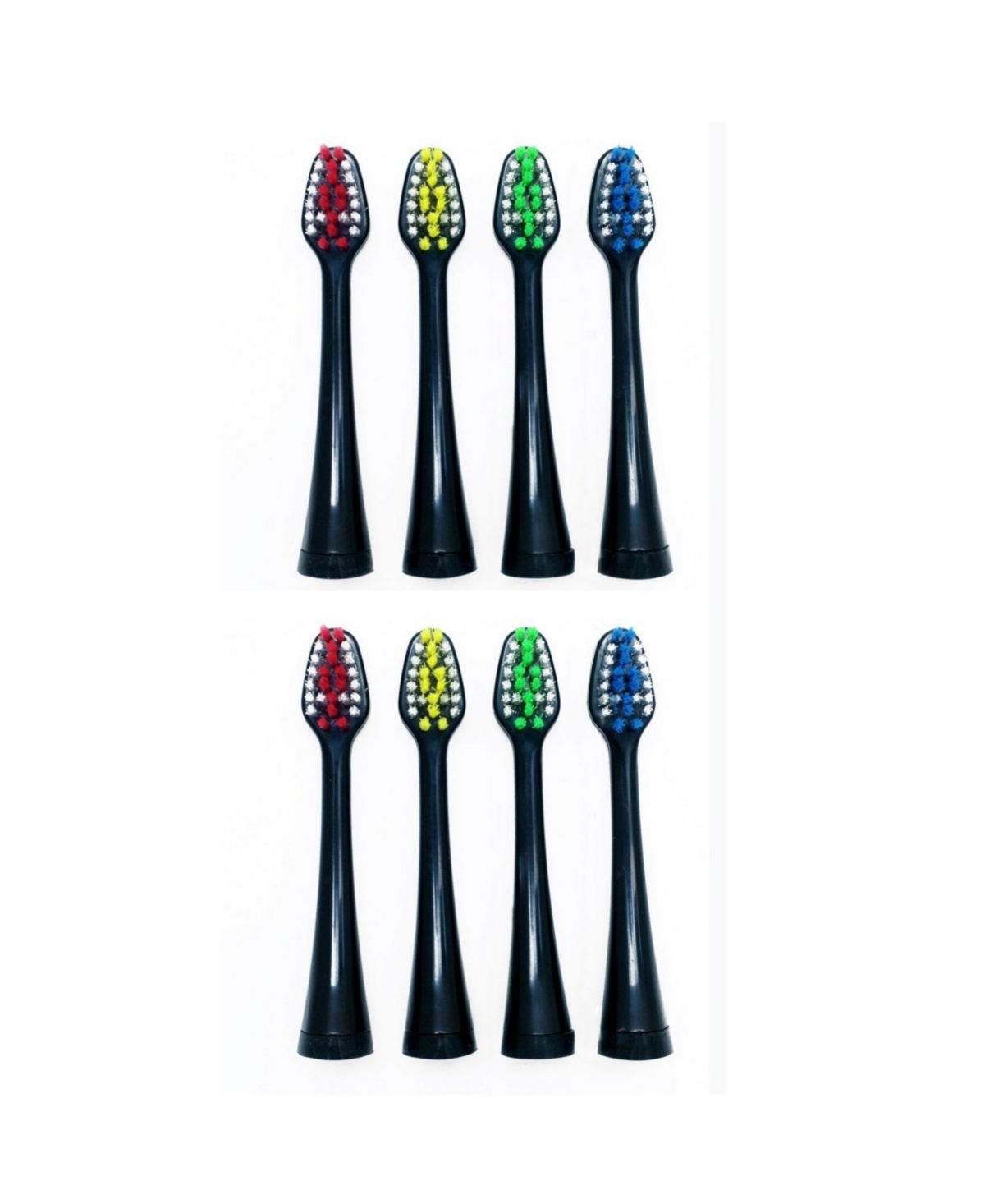 Pursonic 8 Pack Brush Heads Replacement For S452 Toothbrush Model In Black