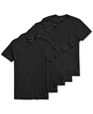 Men's 5 Pack Crew-Neck Undershirts