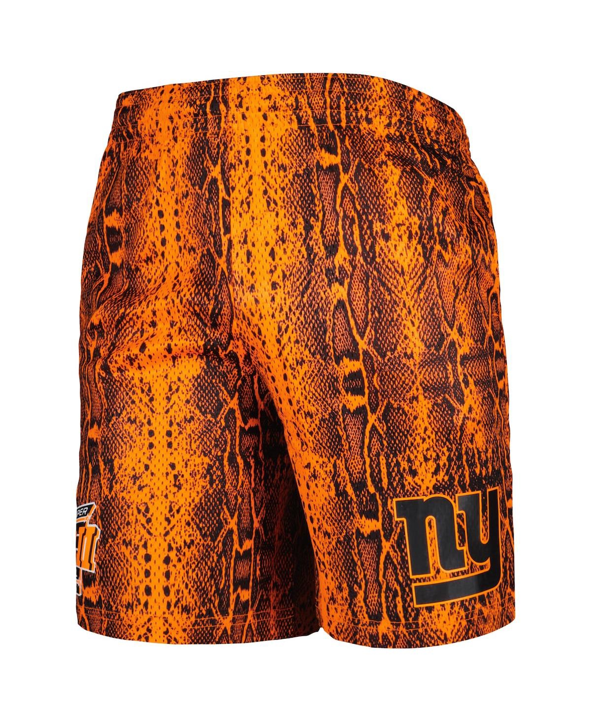 Shop New Era Men's  Orange New York Giants Summer Pop Shorts