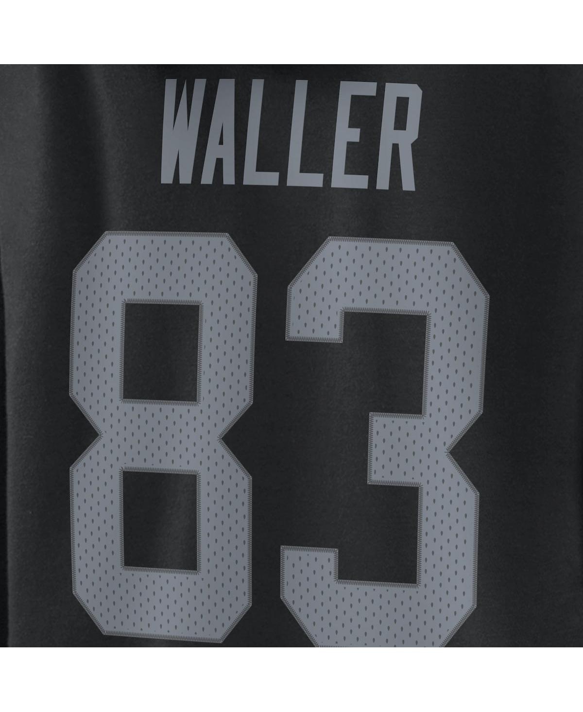 Fanatics Women's  Darren Waller Black Las Vegas Raiders Player Icon Name And Number Pullover Hoodie In Black