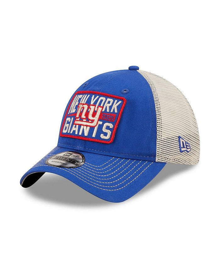 New Era Men's Royal, Natural New York Giants Devoted Trucker