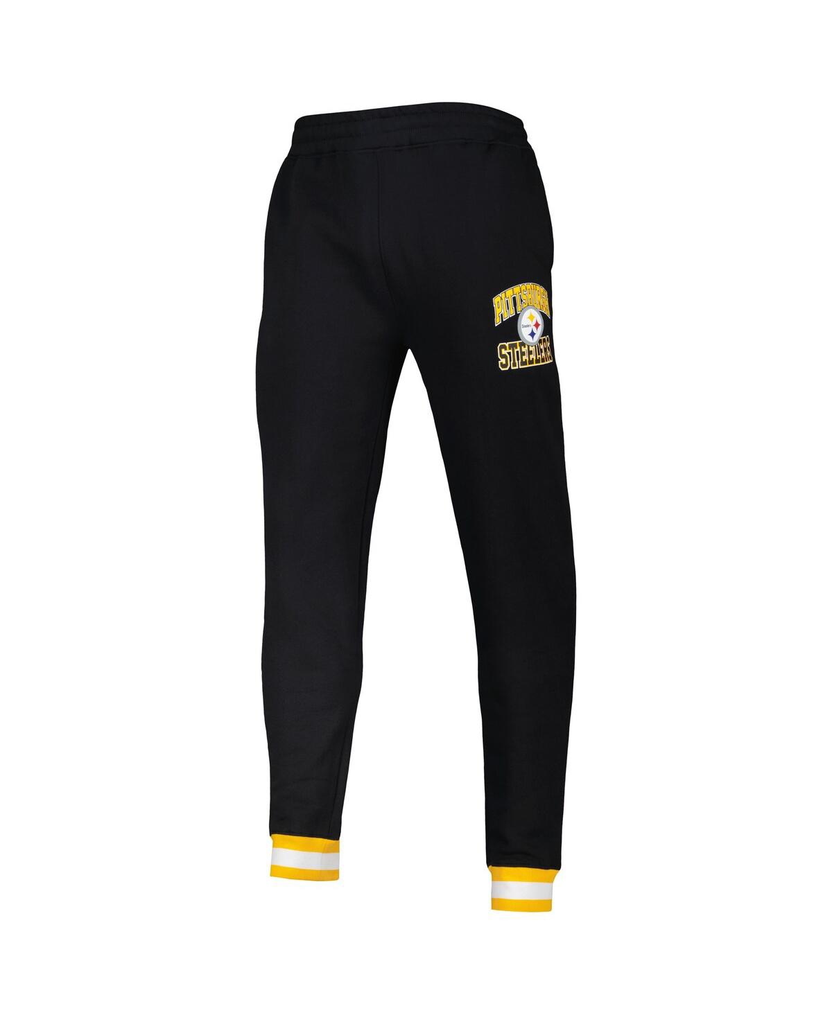 Shop Starter Men's  Black Pittsburgh Steelers Blitz Fleece Jogger Pants