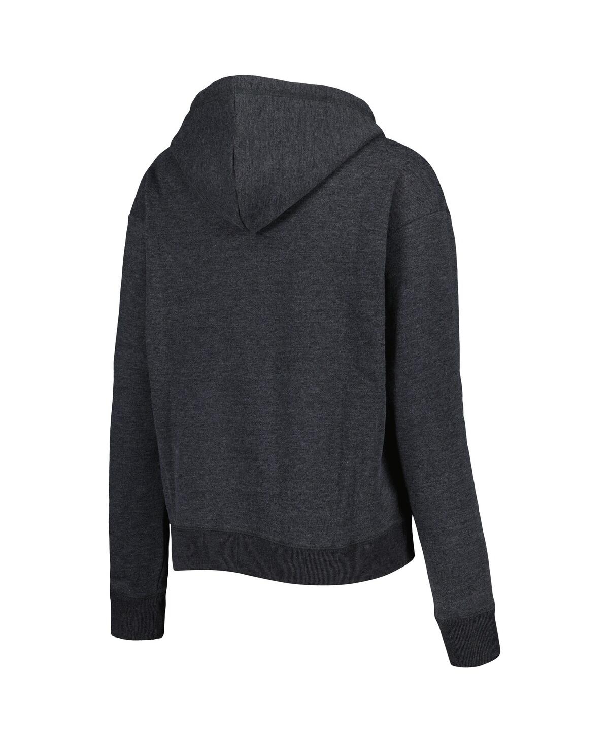 47 BRAND WOMEN'S '47 BRAND BLACK LAS VEGAS RAIDERS COLOR RISE KENNEDY NOTCH NECK PULLOVER HOODIE 