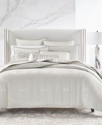 Hotel Collection Laced Arch Comforter Sets Created For Macys Bedding In Mica Silver