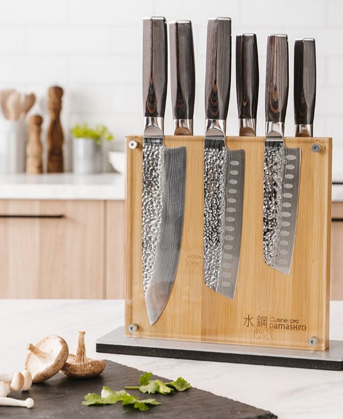 Cuisinepro® Damashiro Emperor Shi Knife Block Set, 7 Piece Macy's