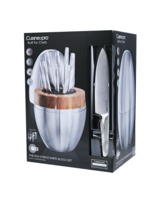 Id3 the Egg Knife Block Set, 9 Piece