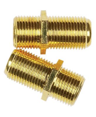 RG6 to RG59 Feed Thru In-Line Connectors - 2 Pack