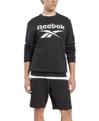 Men's Identity Fleece Stacked Logo Crew Sweatshirt 