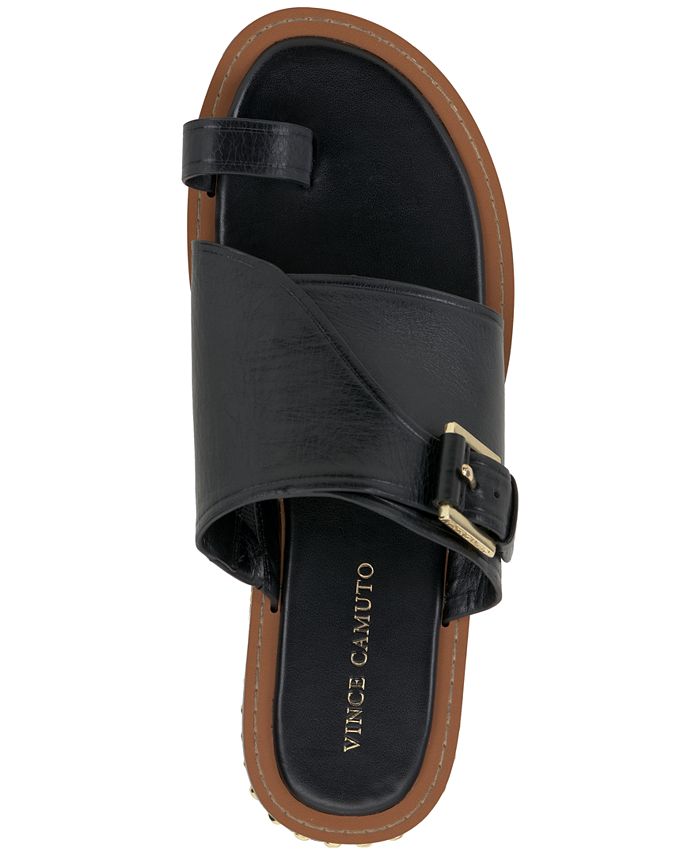 Vince Camuto Women's Cooliann Studded Trim Sandals - Black - Size 5.5