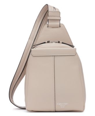 Calvin Klein Millie Convertible Leather Sling Bag Backpack Macy s