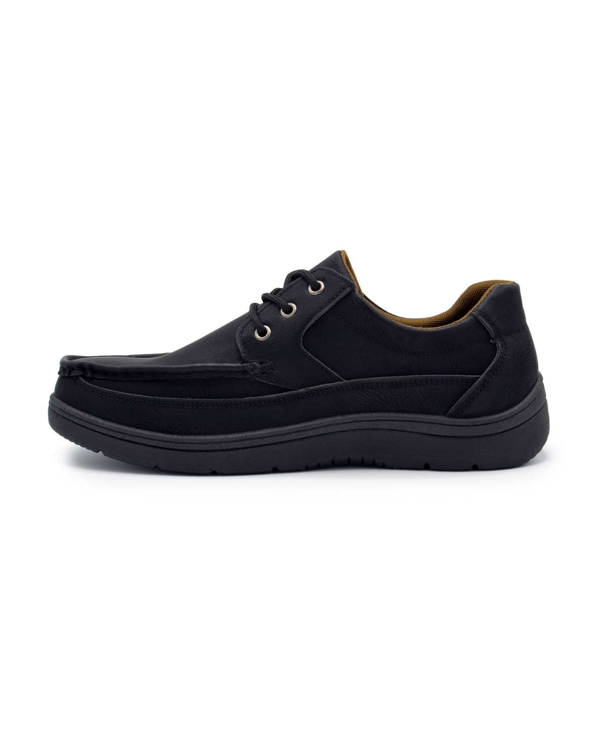 Aston Marc Men's Lace-Up Walking Casual Shoes - Black