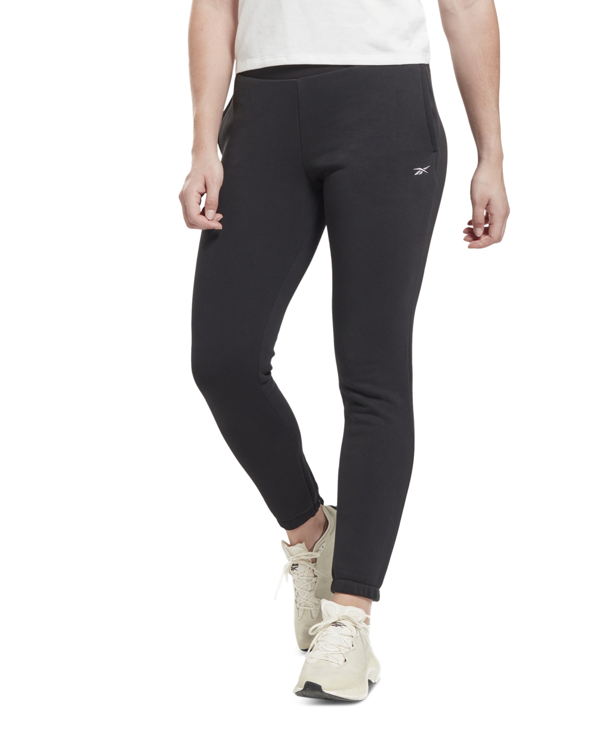 Reebok Women's Lux Fleece Pull-on Jogger Sweatpants, A Macy's Exclusive In Black