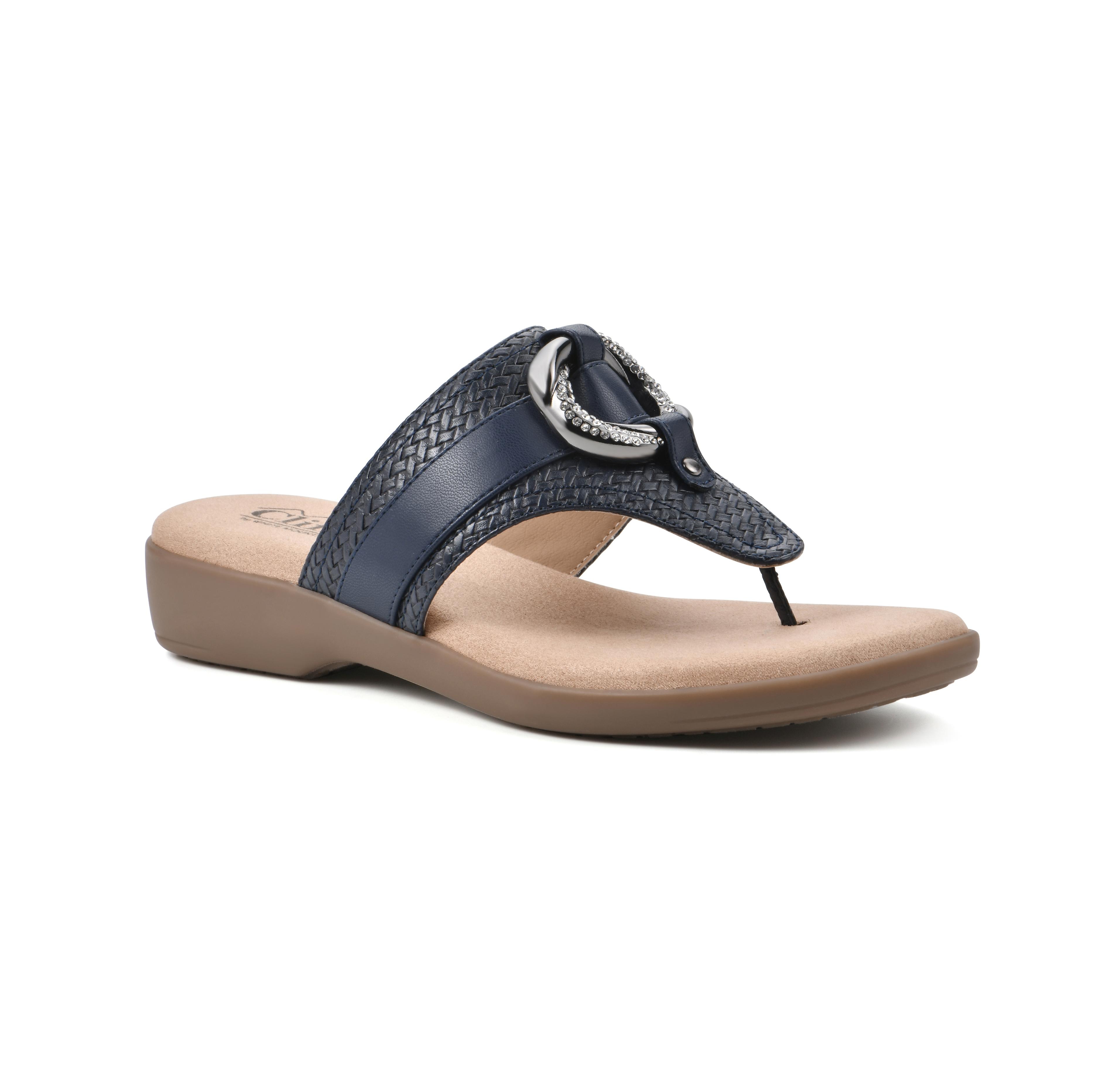 Cliffs by White Mountain Women's Benedict Thong Comfort Sandal