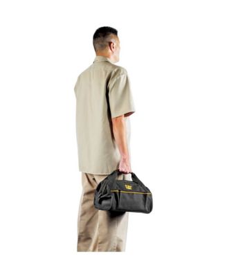 13 Inch Wide-Mouth Tool Bag with Pockets