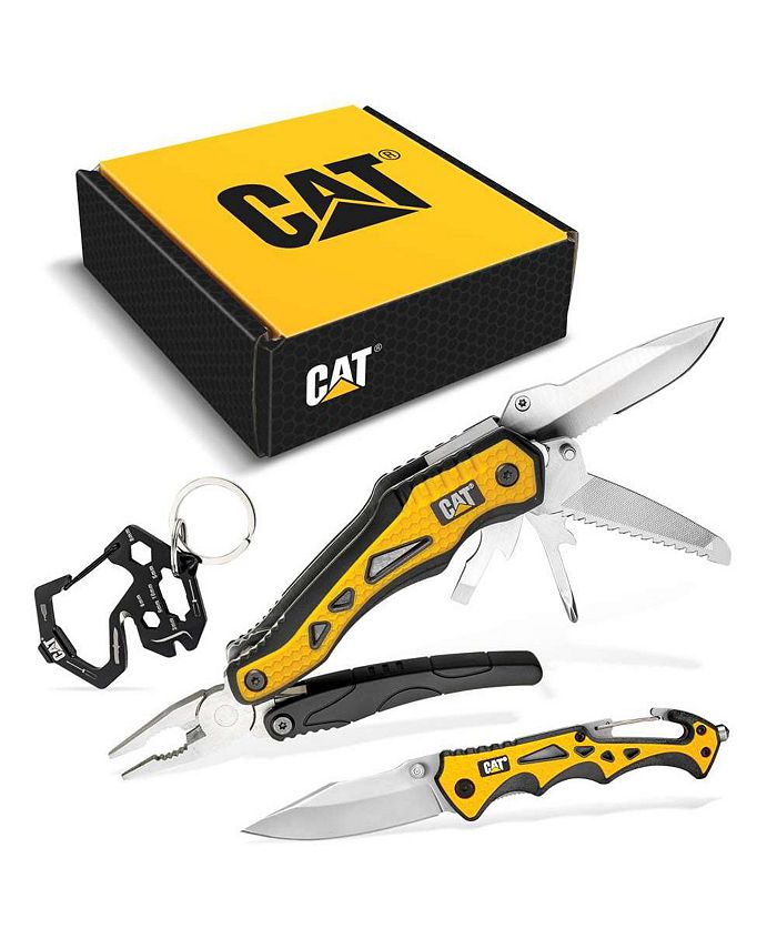 Cat 3 Piece 10in1 MultiTool, Knife, and Key Chain Gift Box Set Macy's