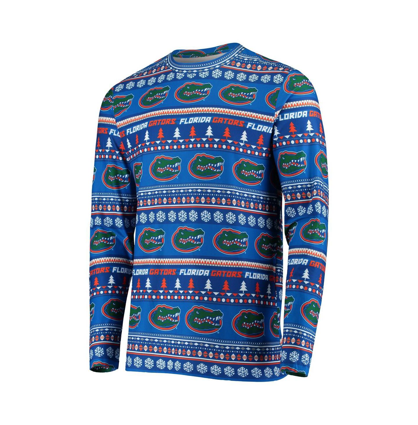 Мужская пижама Concepts Sport Florida Gators Ugly Sweater: топ и штаны, Royal — фото 4