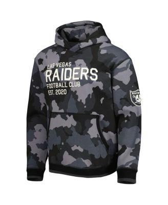 Men's Black Las Vegas Raiders Camo Pullover Hoodie