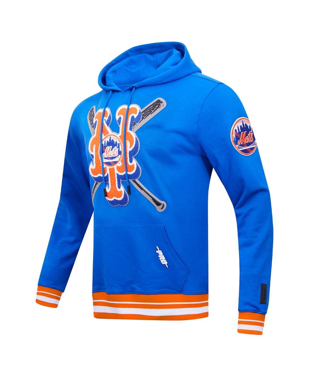 Shop Pro Standard Men's  Royal New York Mets Mash Up Logo Pullover Hoodie