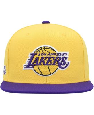 Men's Gold, Purple Los Angeles Lakers Side Core 2.0 Snapback Hat