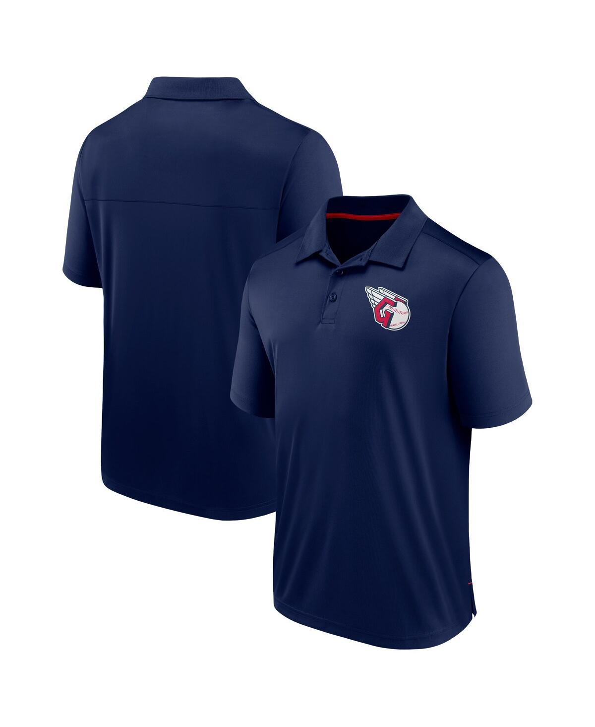 Shop Fanatics Men's  Navy Cleveland Guardians Hands Down Polo Shirt