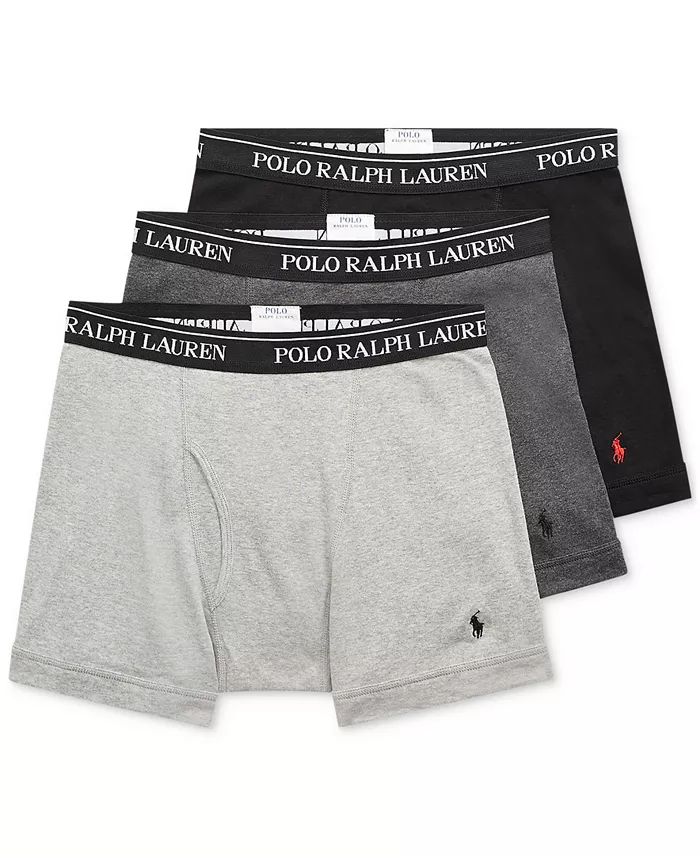 Men's 3-Pack Classic Cotton Boxer Briefs - thumbnail 5