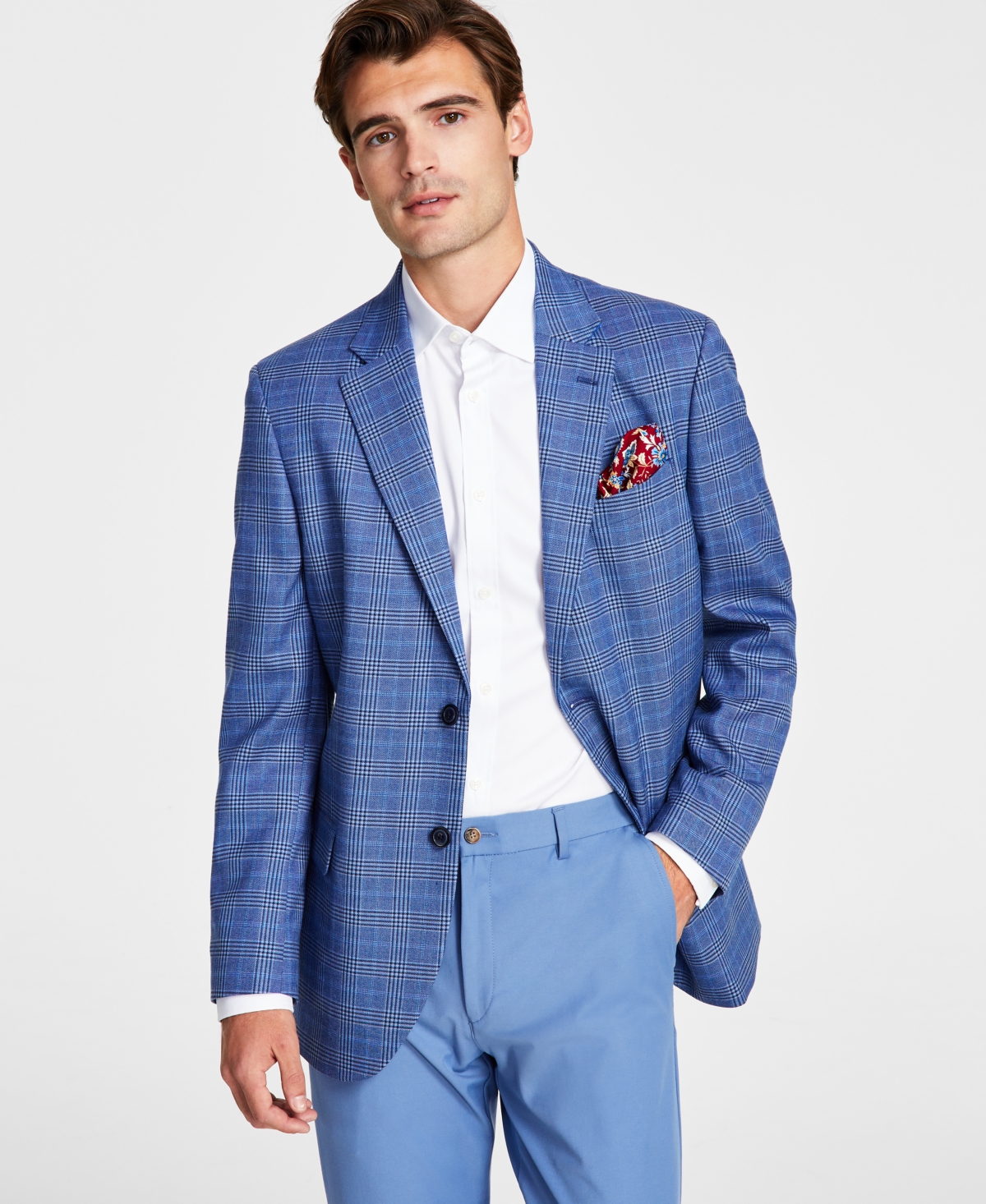 Nautica Men's Modern-Fit Sport Coat - Blue/brown