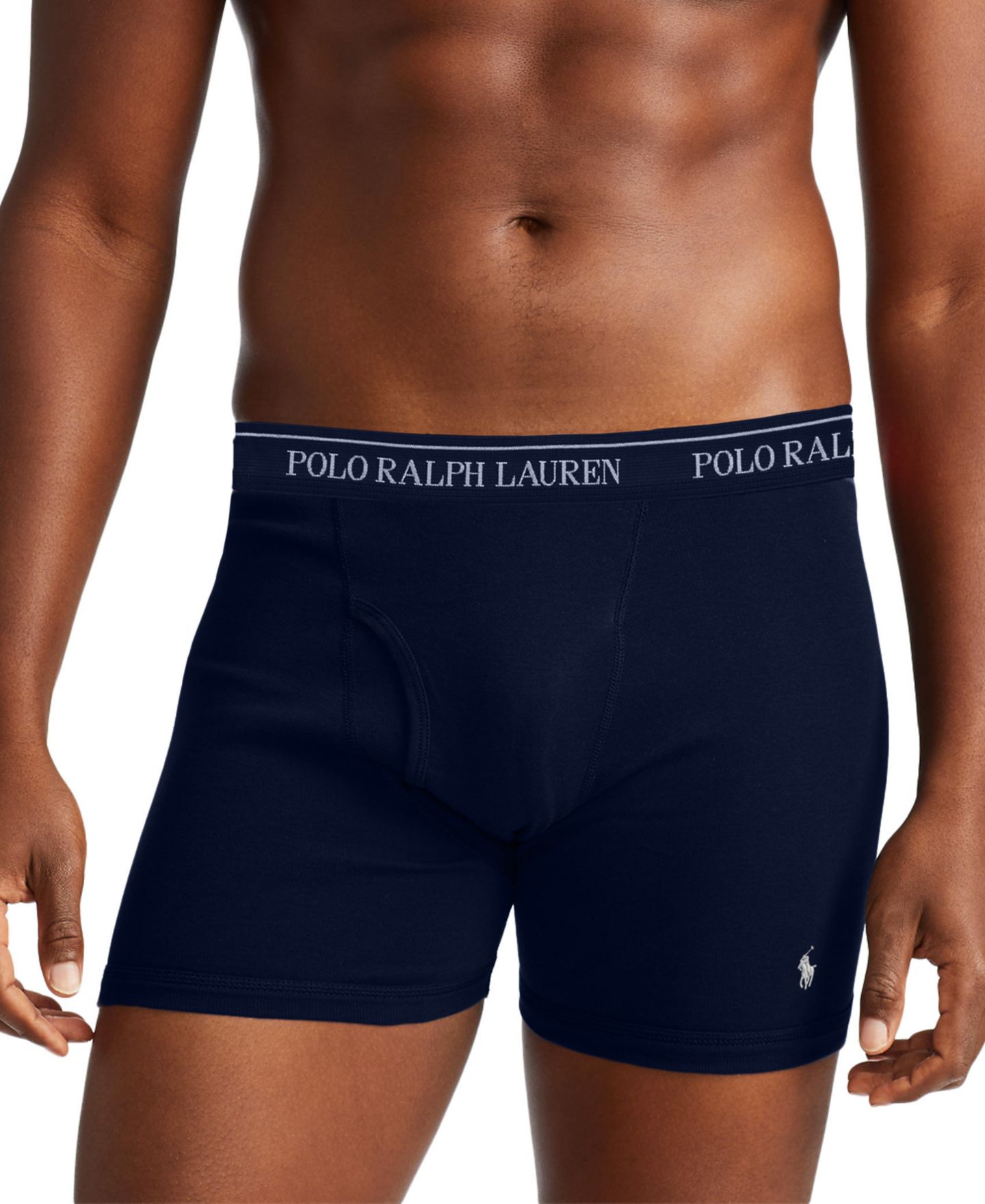 Трусы-боксеры Classic для мужчин, хлопок, 3 шт. — Polo Ralph Lauren, цвет: Синий / Королевский синий — фото 5
