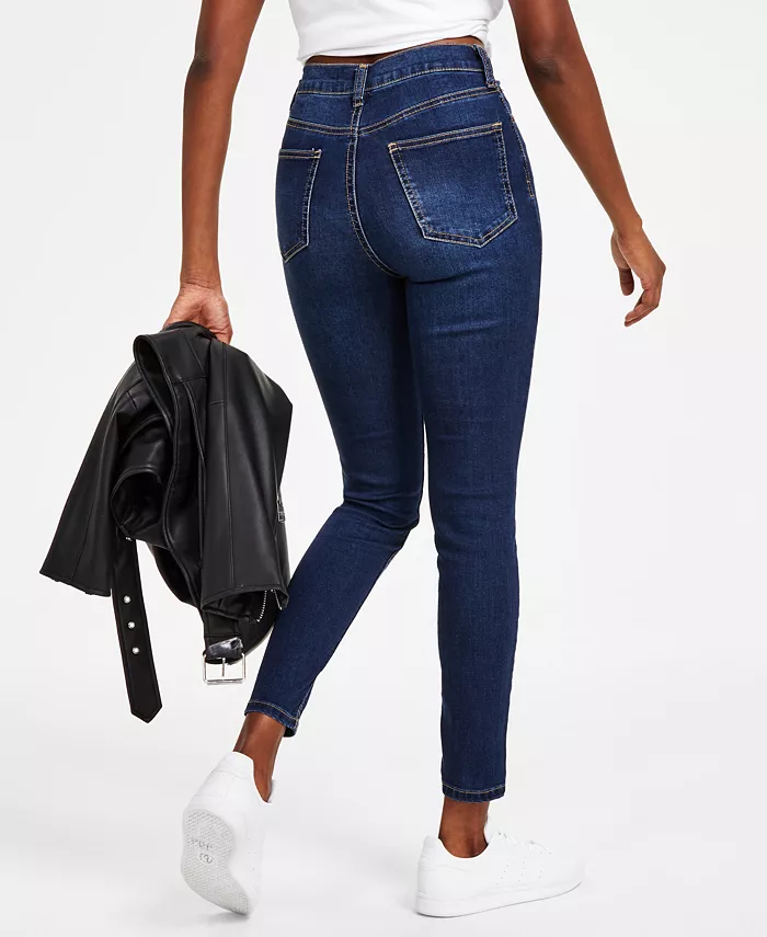 Juniors' High Rise Skinny Ankle Jeans - thumbnail 7