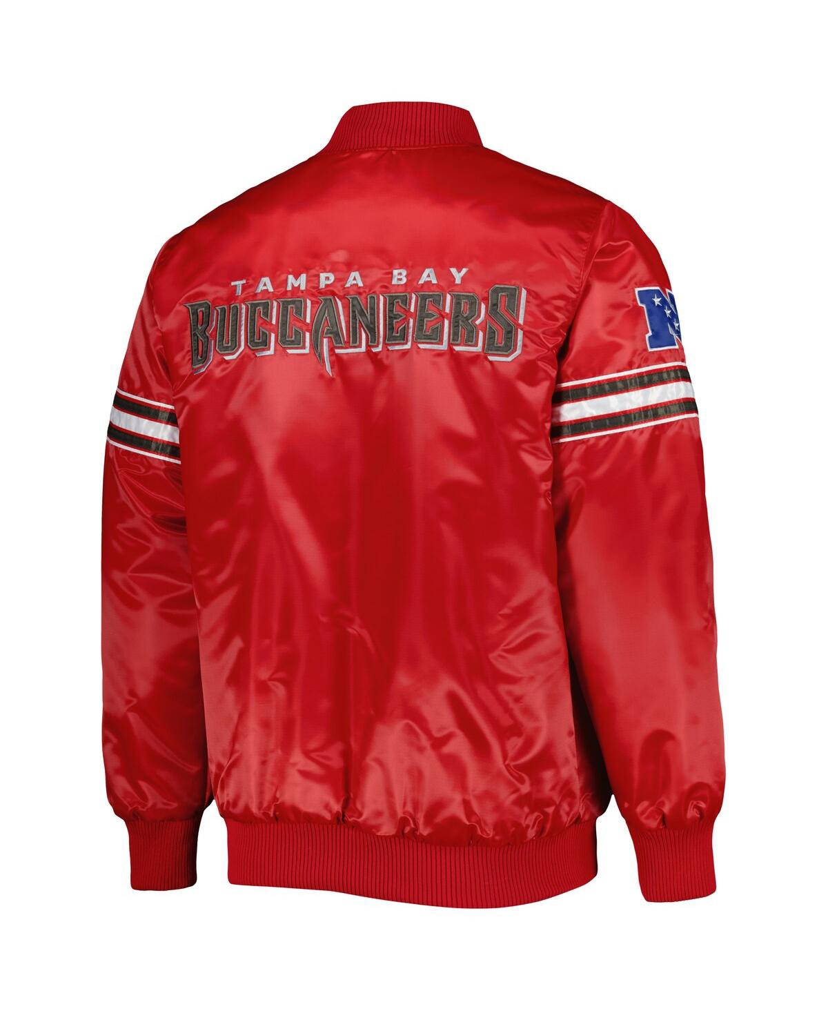 Shop Starter Men's  Red Tampa Bay Buccaneers The Pick And Roll Full-snap Jacket