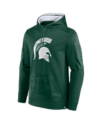 Men's Green Michigan State Spartans On The Ball Pullover Hoodie