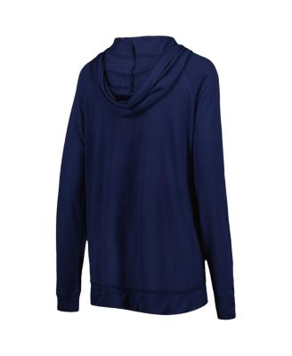 Women's Navy Seattle Mariners Pre-Game Raglan Pullover Hoodie